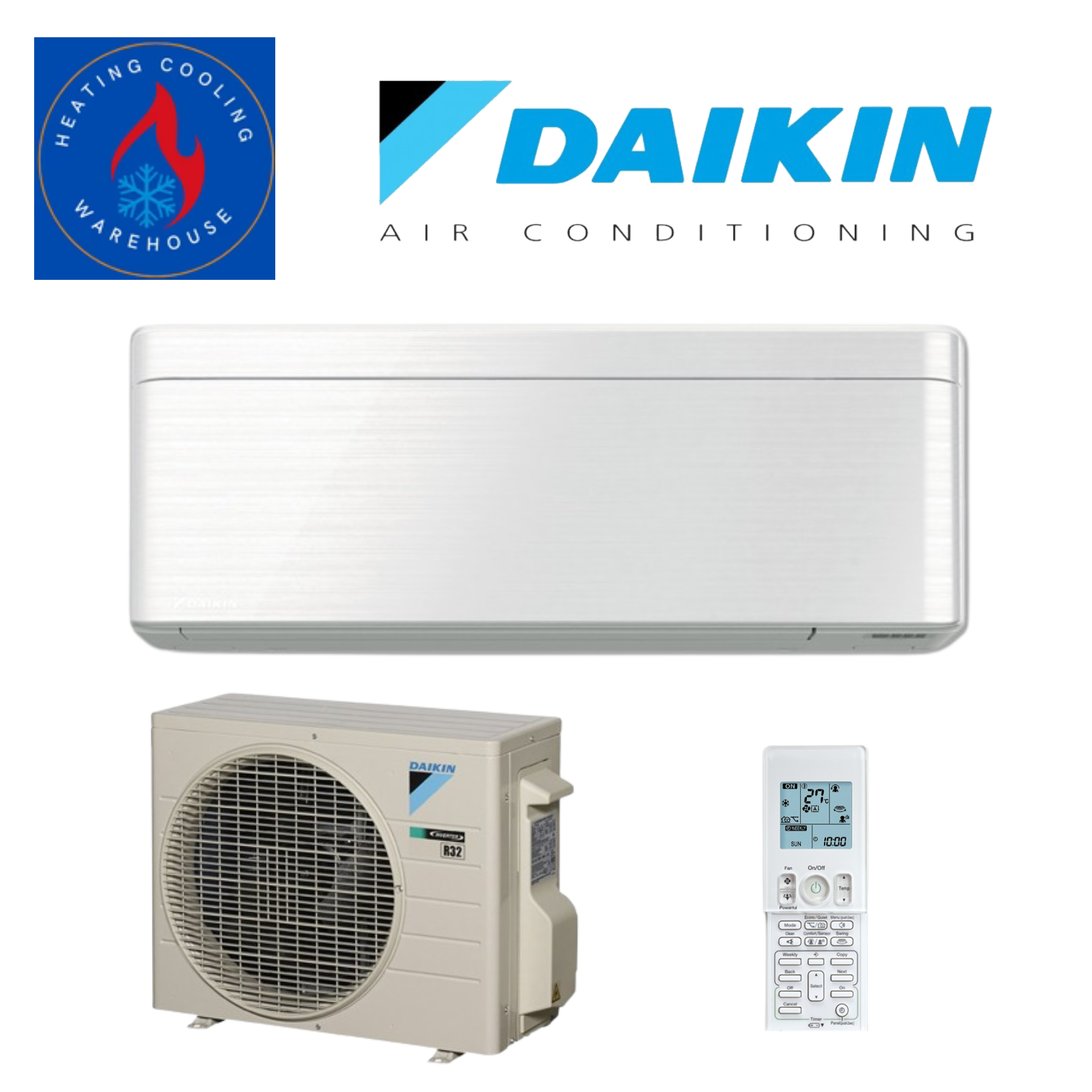 Daikin 2.5kW Inverter Split System Air Conditioner ZENA FTXJ25TVMAW