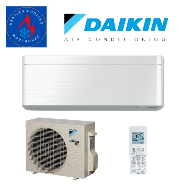 Daikin 2.5kW Inverter Split System Air Conditioner ZENA FTXJ25TVMAW - White Hair Line