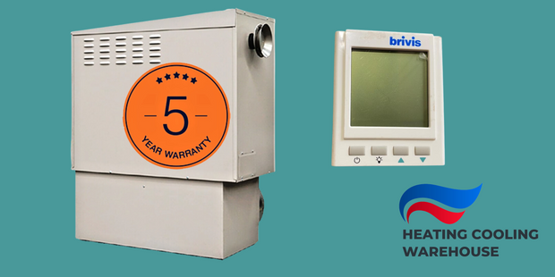 Brivis Buffalo BX320 Heater with Base Box and digital Themostat