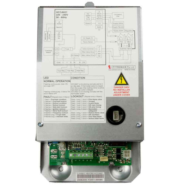 BRIVIS DUCTED GAS HEATER PC BOARD-NEW- HCCA621 BOARD